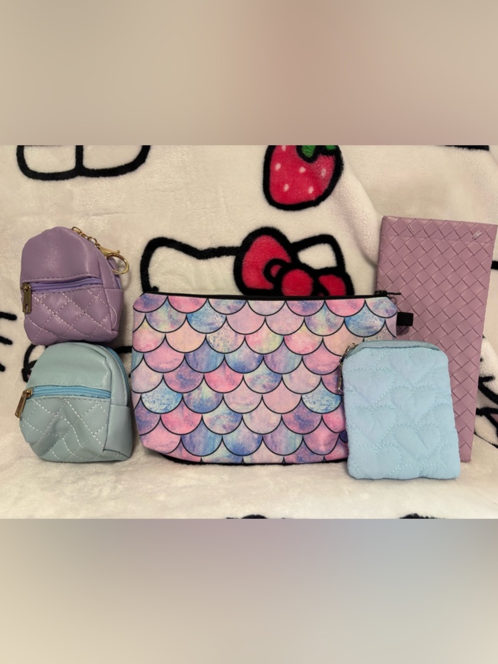 Cool mermaid vibe pouches